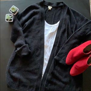 J.Crew black cardigan sweater